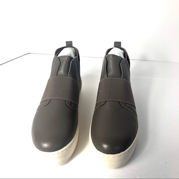 Jbrand Retro Slip-On Platform Leather Gray Boot. Rare and Classy - Picture 3 of 8